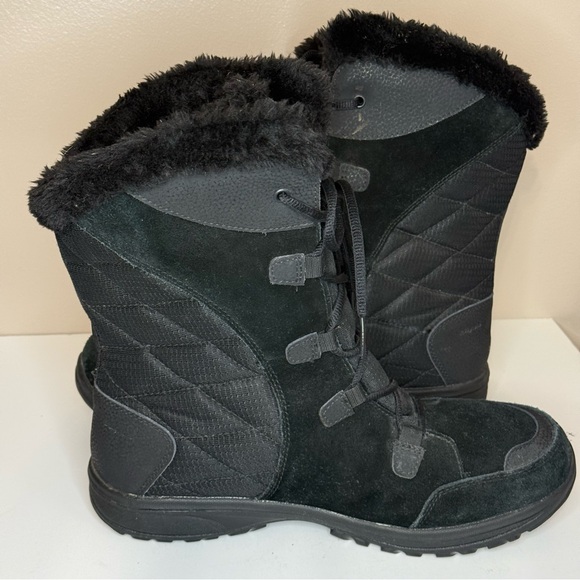 Columbia Ice Maiden II Waterproof Winter Snow Boot Lace Up Faux Fur Women’s 12 - Picture 5 of 10